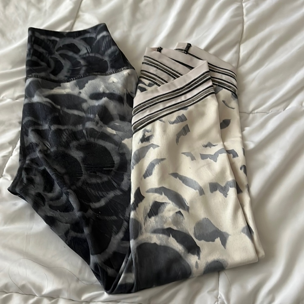 Lululemon 7/8 Leggings - Grey/White